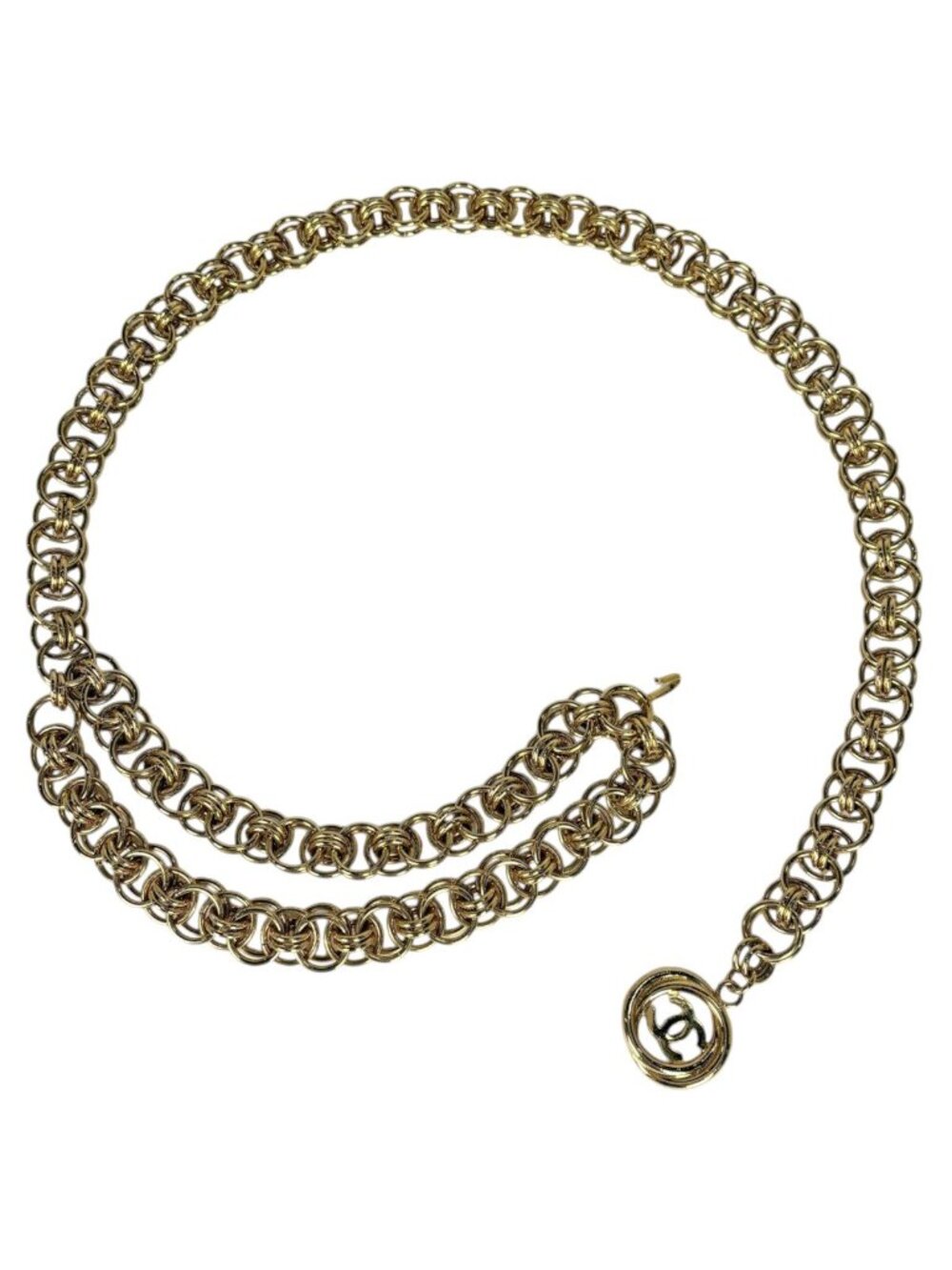 Chanel Belt CC Logo Chain Gold Plated
